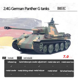 JDD[Fast Delivery][Available Original]Henglong 3879 German Leopard G Heavy Large Rc Tank 1:16 Infrared Battle Comitive Tank Model Caterpillar Chassis Military Toys