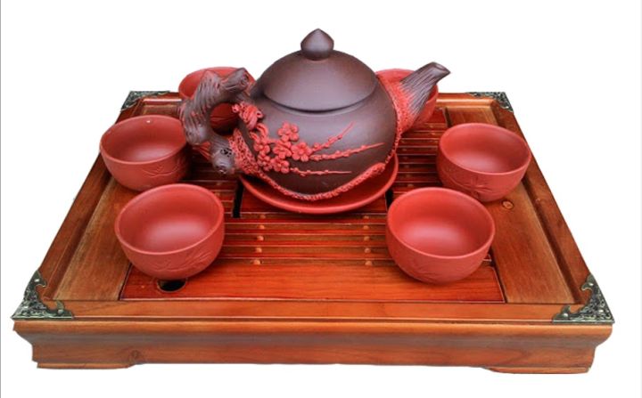 BỘ ẤM CHÉN TỬ SA