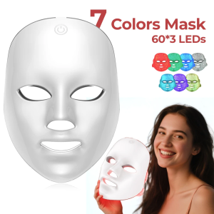 FOCANO Facial LED Mask 7 Colors LED Photon Therapy Beauty Mask Skin Rejuvenation Lifting Anti Dark Spot Device