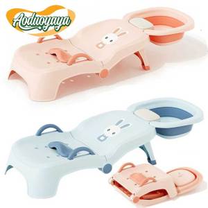 Aoduoyaya Children Shampoo Recliner Foldable Shampoo Handy Tool Baby Household Shampoo Bed Girl Child Baby Shampoo Stool
