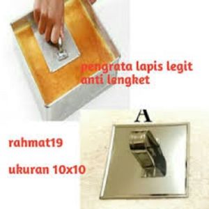 pengrata lapis legit 10x10 stainless non stick murah glosir cod - pemipih donat - penyetan stainless
