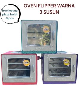 oven flipper oven kompor oven pizza oven cake oven kue oven 3 sekat oven warna