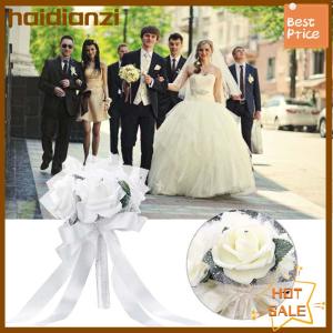 haidianzi ช่อดอกไม้ผ้าไหมทำจากดอกกุหลาบประดิษฐ์สำหรับเจ้าสาวช่อมือสำหรับตกแต่งเพื่อนเจ้าสาว