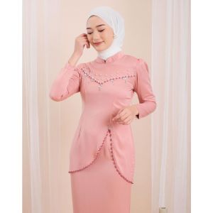 Ada Jumbo One Set Felicia Kurung Malaya Bridesmaid Baju Kondangan Wanita Muslim Pakaian Lebaran Seragam Pesta