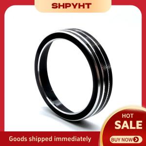SHPYHT✨ For Hyundai Ix45 2013-2017 Car Dashboard Central Air Conditioner Knob Decoration Ring Metal Trim Cover Car Interior Accessories
