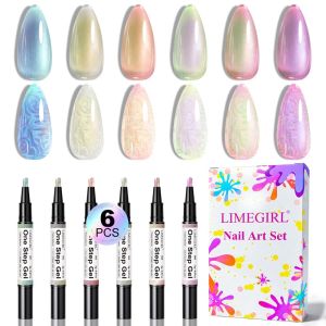 STYLETENK Glitter One Step Gel Nail Polish Long Lasting Pearlescent 3 in 1 Nail Gel Gorgeous Soak Off UV Nail Gel Nail Art