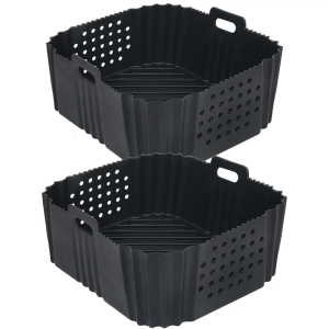 2Pieces Silicone Air Fryers Pads Silicone Liners Nonstick Cooking Accessory Air Fryers Basket Suitable for Air Frying