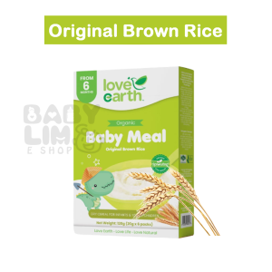 [New Expiry Date] Love Earth Organic Baby Meal Cereal 60g - Rice & Nutritional Fruits & Veggie Mix for 6+ Months