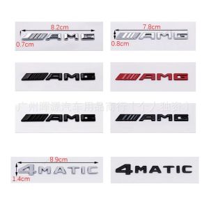 Suitable for Mercedes-Benz AMG labeling plate C-class E-class word label modified AMG car sticker interior center console car logo