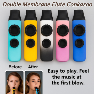[No Need To Learn] Double-diaphragm Flute Performance-level Kazoo Ukulele Guitar Partner Musical Instrument For Child Adult Beginner