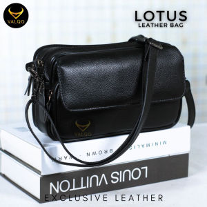 Tas Selempang Kulit Wanita Tas Slingbag Kulit Wanita Tas Bahu Kulit Wanita LOTUS Bag Tas Slempang Kulit Wanita Perempuan Elegan Dari Kulit Sapi Premium