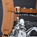 TAS LAPTOP EIGER X ROYAL ENFIELD BACKPACK EXRE-THUNDERBIRD - BROWN. 