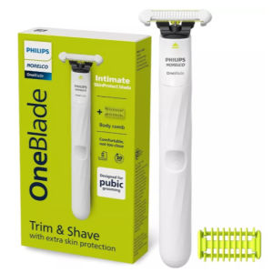 OneBlade Trimmer Shaver Hybrid 200x/sec Dual Blade Trim Edge Shave 1-5mm Comb Wet Dry Face Body Philips OneBlade QP2520 QP2630