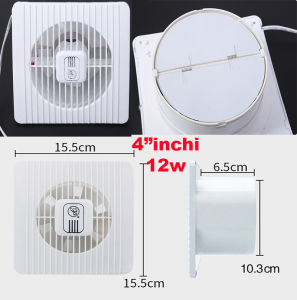 exhaust fan kipas ventilasi kamar mandi dapur penghilang bau knalpot volume udara besar 12W - 20W Hemat 220V 4 inci 6 inci 8 inci model tekanan angin