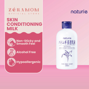 ZÉRA Mom – Naturie Hatomugi Skin Conditioning Milk 230ml | Hydrating & Soothing Moisturizer | Losyen Pelembap