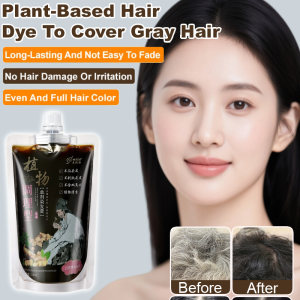 He Shou Wu Black Hair Dye Single He Shou Wu Herbal Hair Dye Cream Set Natural Plant Pure Hair Dye 何首乌染发膏
