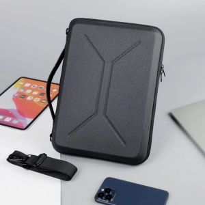 AKZDXE 13/14/15/16inch Laptop Sleeve Hard Shell EVA Computer Protective Case Portable Detachable Single-Shoulder Bag for Apple/Huawei/Lenovo Storage Bag
