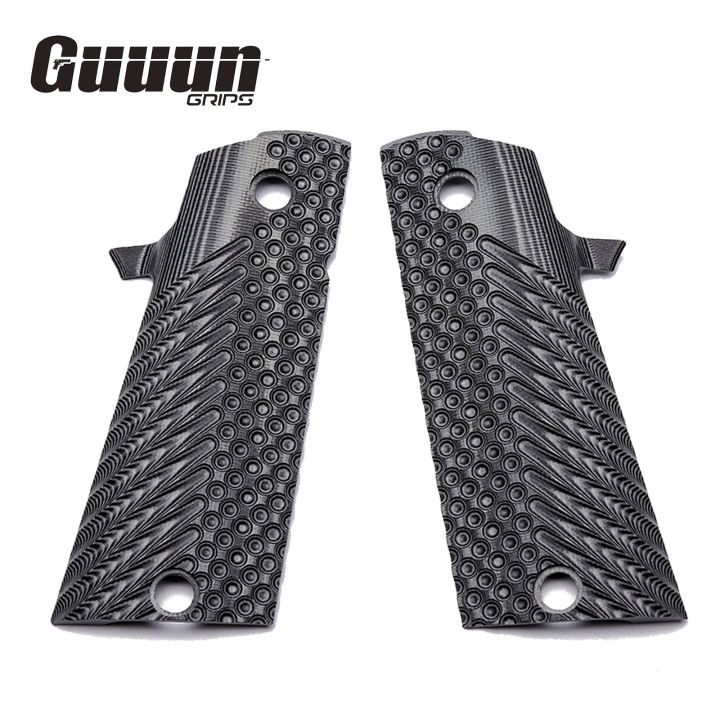 Guuun G10 Grips For 1911 A2 High Capacity HC 1911 Magwell Hi-Cap Grip ...