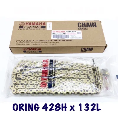 RK CHAIN TAKASAGO 415 428 RANTAI RK ORING 132L MOTORCYCLE CHAIN RK JAPAN JEPUN RK O-RING GOLD CHAIN Y15 LC135 135LC LC