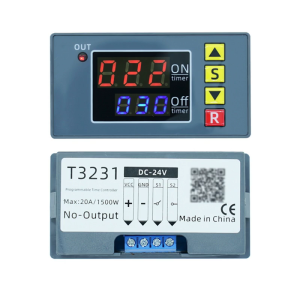 Double Digital Display Timers Relays Module Accessory for Accurate Time Management in Industrial and Household Devices