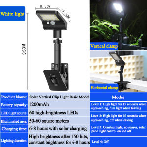 Shipping from Malaysia solar light outdoor 92 LED beads Solar Sensor Light Waterproof solar charging Standing Clip Lamp Dual-use USB Outdoor courtyard lights outdoor outdoor lighting 太阳能灯户外灯