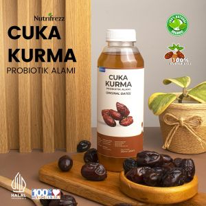 Nutrifrezz Cuka Kurma Original Diet Detoks Dates Vinega With Mother Alami 500ML