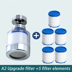 Pressurization Water Save Anti Splash 360° Rotatable Faucet Filter Household Kitchen Can Be Extended Rotary