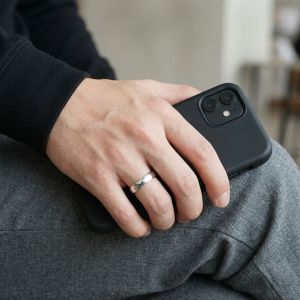 Cincin Anti Karat Pria-Wanita Perak 925 Simple Plain Lingkar Polos