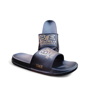 Bie - Sandal Slide Bie Sportwear Indonesia Series White In 1st Gen Black