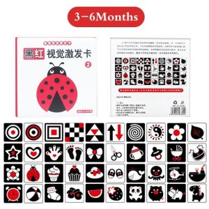 Ready Mainan Edukasi Bayi Flashcard Visual Flash Card Bayi 0-36 Bulan Flashcard Visual Stimulasi