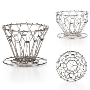 ZYJC SHOP Thép không gỉ Giá để cà phê nhỏ giọt có thể gập lại Cầm tay Tái sử dụng Máy pha cà phê nhỏ giọt có thể gập lại Chất lượng cao Có thể điều chỉnh Giá Đựng Giấy lọc cà phê Ngoài trời