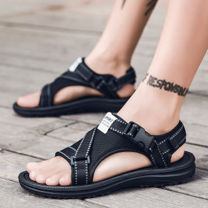 ผู้ชายรองเท้าแตะในสมัยโรมันสบายๆรองเท้านอกระบายอากาศบุรุษรองเท้าแตะฤดูร้อนแสงสบาย S andalias hombre