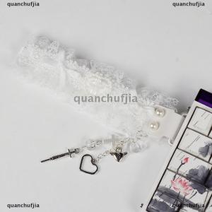 [COD] quanchufjia สายรัดคีย์บอร์ดลายลูกไม้กลไกสำหรับตกแต่งคีย์บอร์ดแบบปรับแต่งได้อเนกประสงค์