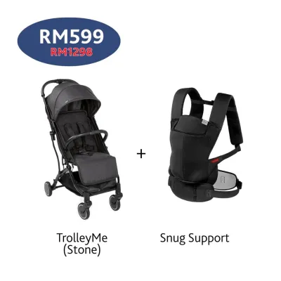 [Bundle Set] Chicco Trolleyme Stroller + Snug Support Baby Carrier