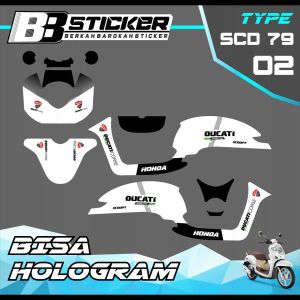 Decal Scoopy BISA HOLOGRAM Full Body Full Block Dekal New Fi 2017 2018 2019 Scd 79