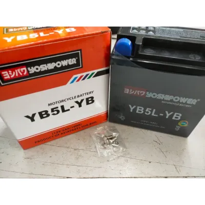 Motorcycle Battery YOSHIPOWER Battery GEL - YB5L-YB 12V 5Ah FZ16 SPARK 135 V1 LC135 V1 JUPITER V1