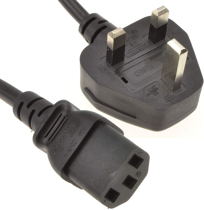 Power Cord UK Type for Computer Printer Xerox Monitor Home Appliances ...