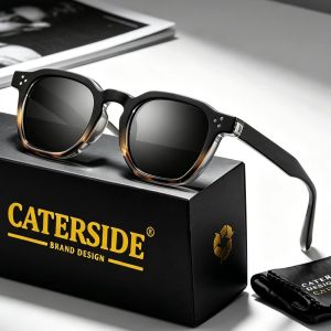 CATERSIDE Mới Cổ điển Punk Nam Kính râm Hình vuông Thiết kế Cá nhân Kính Thời trang Nữ Kính Dự tiệc Lễ hội Quà tặng 2 mảnh2026
