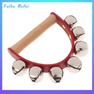 [Feibe Befei] Handbell Hand Bells With 5pcs 7pcs Jingle Bells Wood Handle Musical Instrument Bell Toy Gift For School Music Class Home Daycare