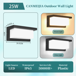 Outdoor LED Wall Light Waterproof IP65 Wall Lamp Nordic Modern Sconces for Balcony Courtyard Garden Christmas Decor Porch Light Indoor Lighting
