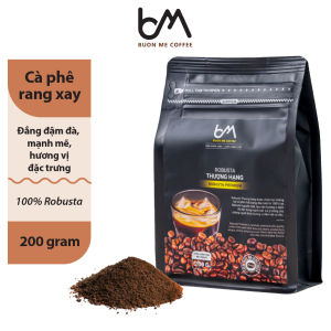 Cà Phê Robusta Rang Xay Thượng Hạng Buôn Mê Coffee 200g/500g