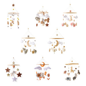 Baby Rattle Toy 0-12 Months Bed Bell Bracket Wooden Mobile Newborn Crochet Bed Bell Hanging Toys Holder Bracket Infant Crib Toy2026