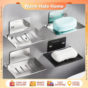 Stainless Steel Soap Drain Dish Soap Holder Wall Mounted Soap Dish Soap Rack Wall Mounted Bathroom Soap Drain Rack Bathroom Organizer