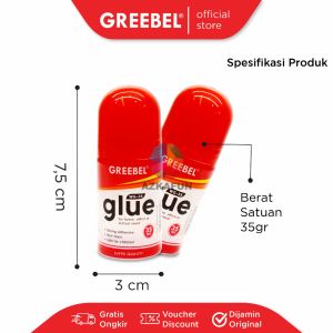 GREEBEL Lem Perekat Kertas cair - lem kertas greebel