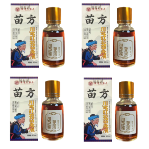 【苗方川芎红花苗灸液】100% One-Rub Pain Relief Safflower Chinese Medicine Liquid to Clear Meridians and Remove Dampness Joints Herbal Care to Protect the Whole Body