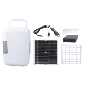 Energy Efficient Solar Refrigerator with Box Versatile Solar Cooling Mobile Solar Chiller for Camping & Travel