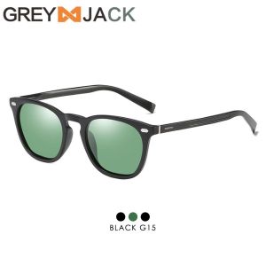 Grey Jack Kacamata Sunglasses Polarized Alumunium Magnesium Series Kotak Aviator Kokoh Anti Silau UV400 Fashion Pria 8512 581 9022 407
