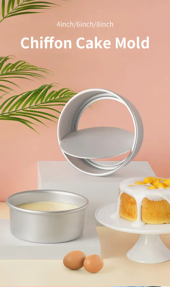 4/6/8 inch Aluminum Cake Round Molds, Chiffon Mousse Cake Round