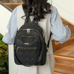 IELGY Diamond Embroidered Thread Backpack Korean Version All-Match Large-Capacity Water-Rep