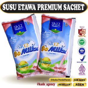 GOMILKU STRAWBERRY SR12 / SUSU KAMBING ETAWA TERBAIK DAPAT MENGATASI KOLESTEROL DIABETES ASAM URAT DLL